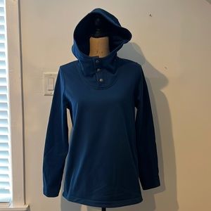 The North Face Women Knit Stitch Fleece Pullover with Hood